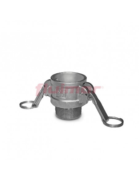 Acople rosca macho Tipo B Camlock