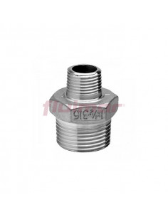 Machón reducido M-M accesorio roscado acero inoxidable