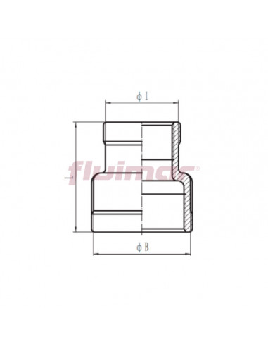 Esquema Manguito reducción H-H